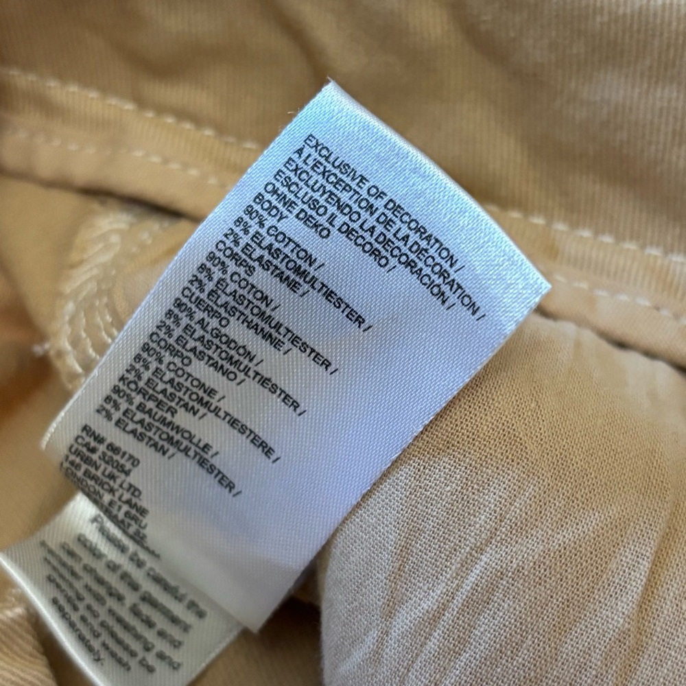MAEVE The Delaney Crop Clean-Seamed High-Rise Wide-Leg Jeans 29P Soft Beige - Picture 12 of 12